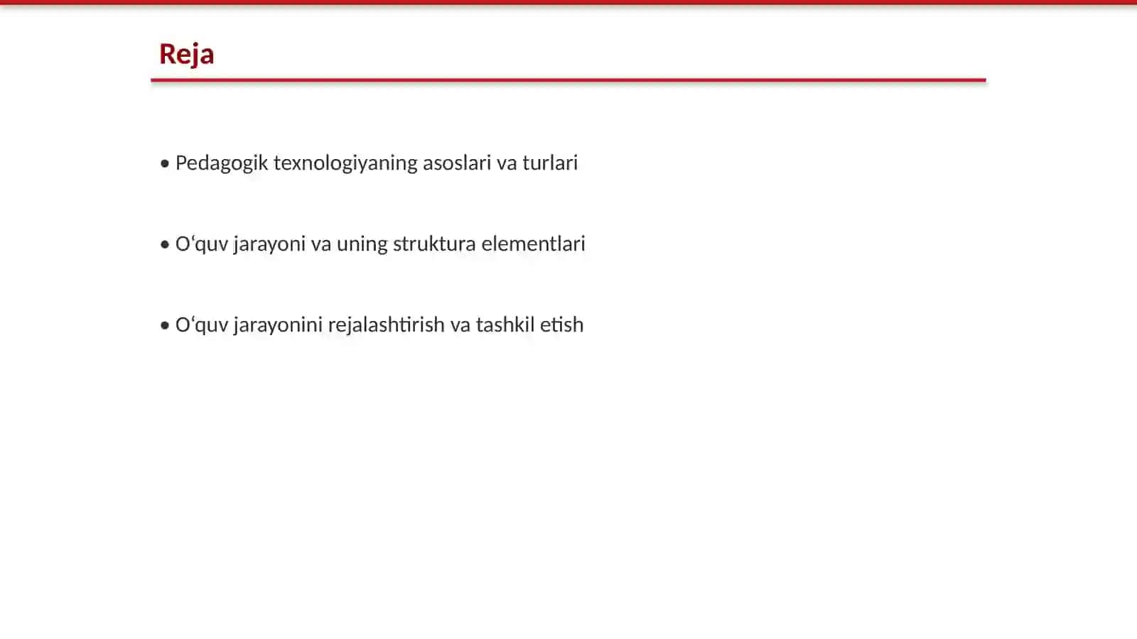 O‘quv jarayonini tashkil etish va samarali boshqarish asosidagi pedagogik texnologiya 2