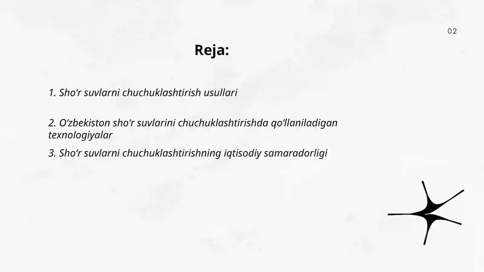 Shoʻr suvlarni chuchuklashtirish usullari 2