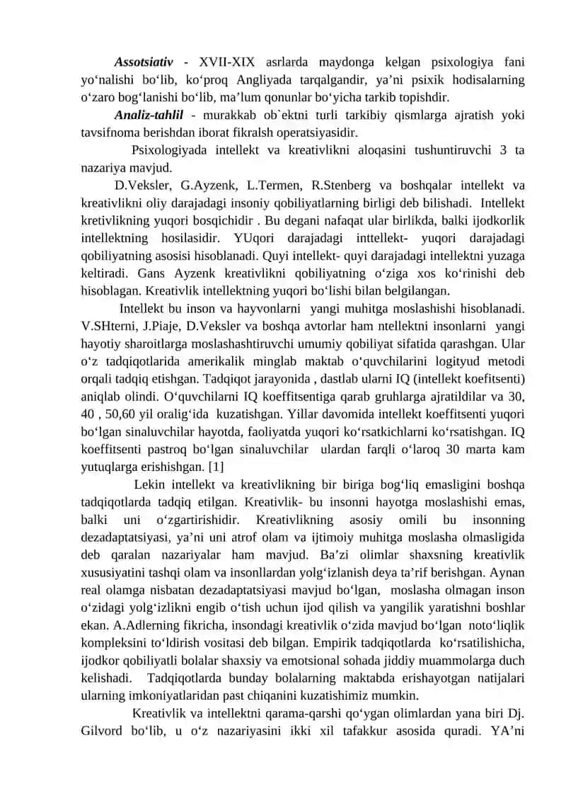 Intellekt va Kreativlik 2