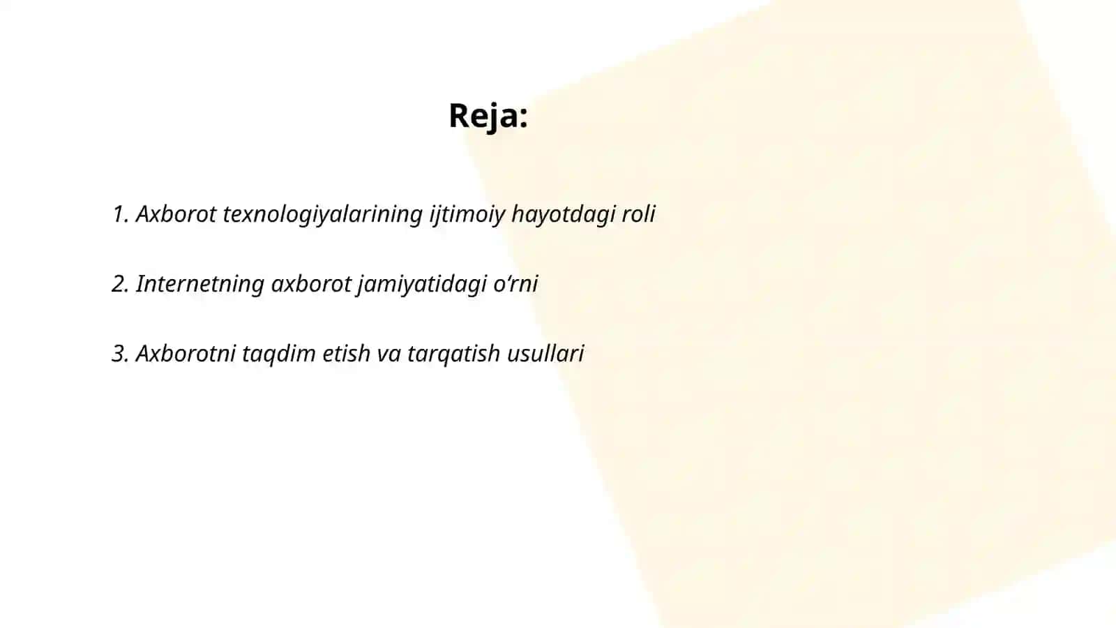 Axborotni jamiyatda tutgan õrni 2