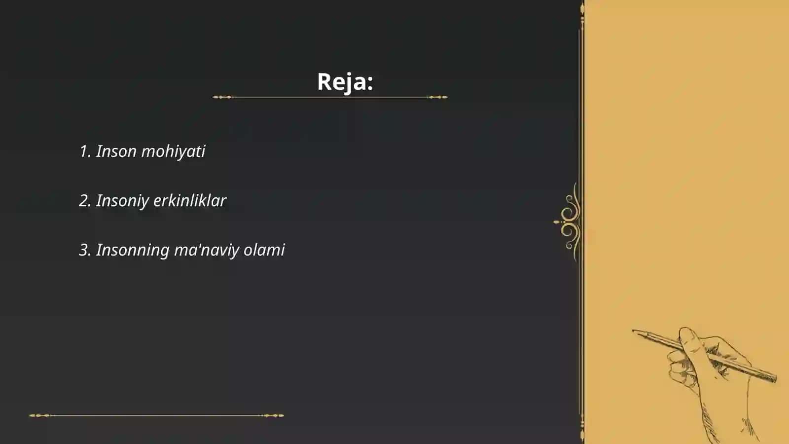 Inson falsafasi 2