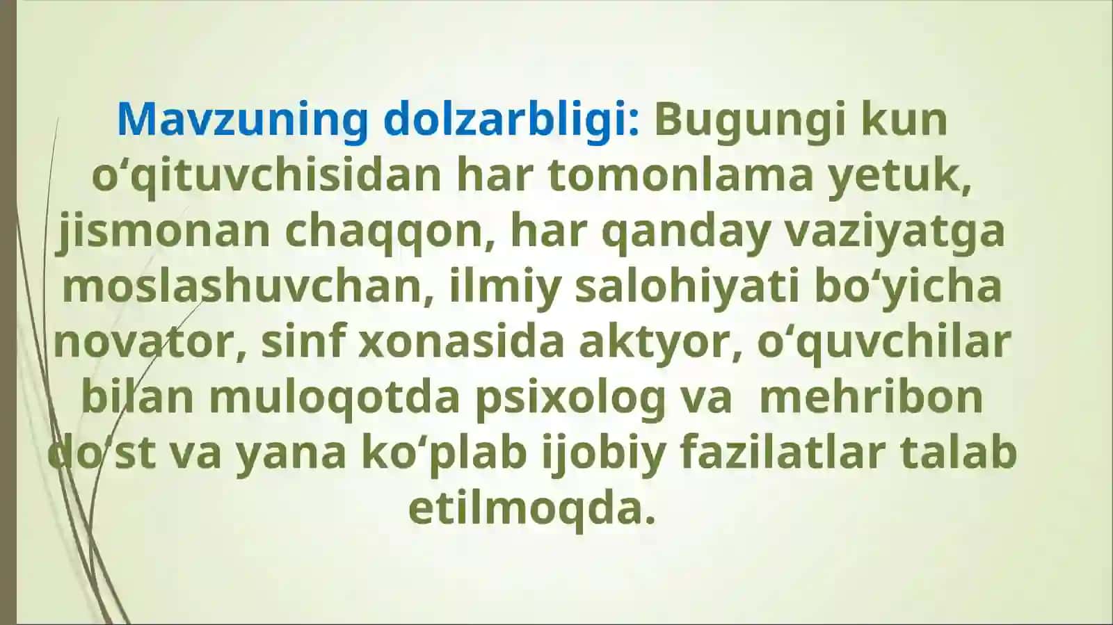 Tarix fanini o‘qitishda yangi zamonaviy ta’limiy metodlardan foydalanish va ularning afzalliklari 2