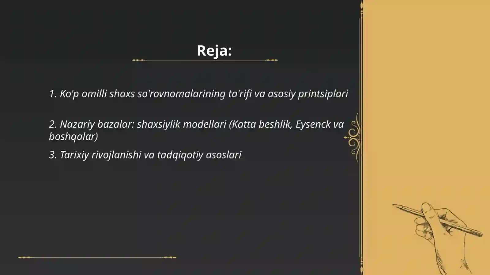 Ko'p omilli shaxs so'rovnomalari 2