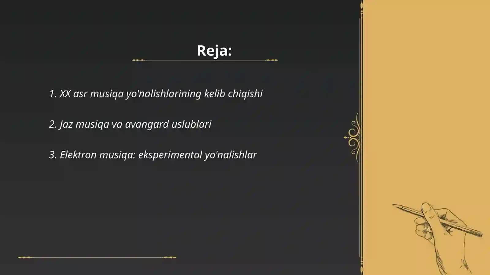 XX asr musuqasi: ekspremental va avangard uslublari 2