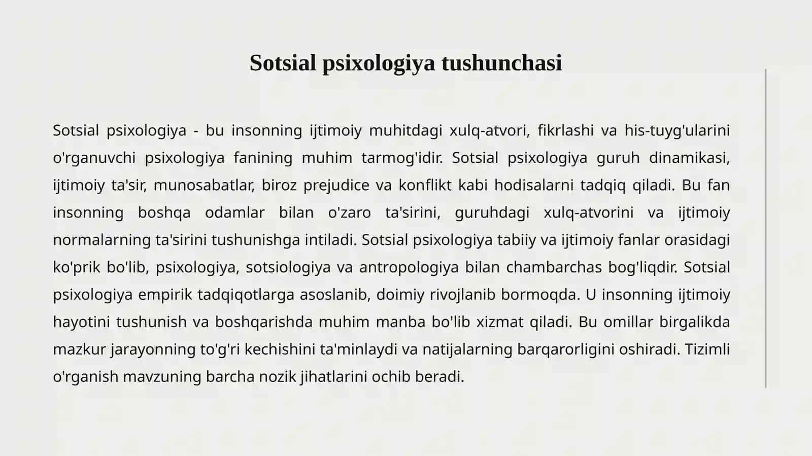 Sotsial Psixologiyada ta'sir 2