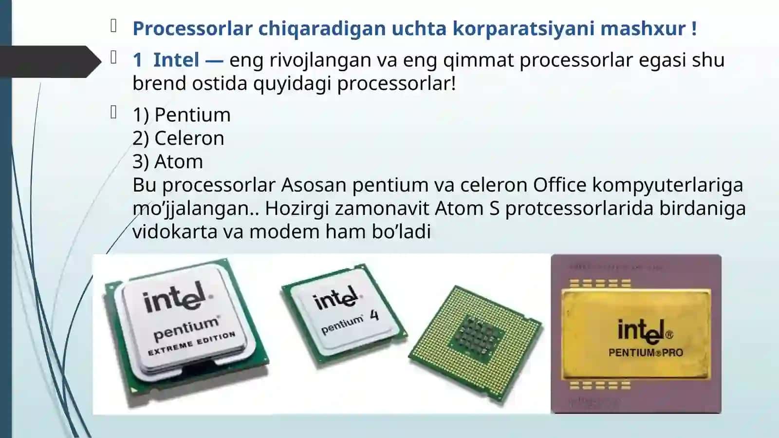 Mikroprotsessorlar haqida 2