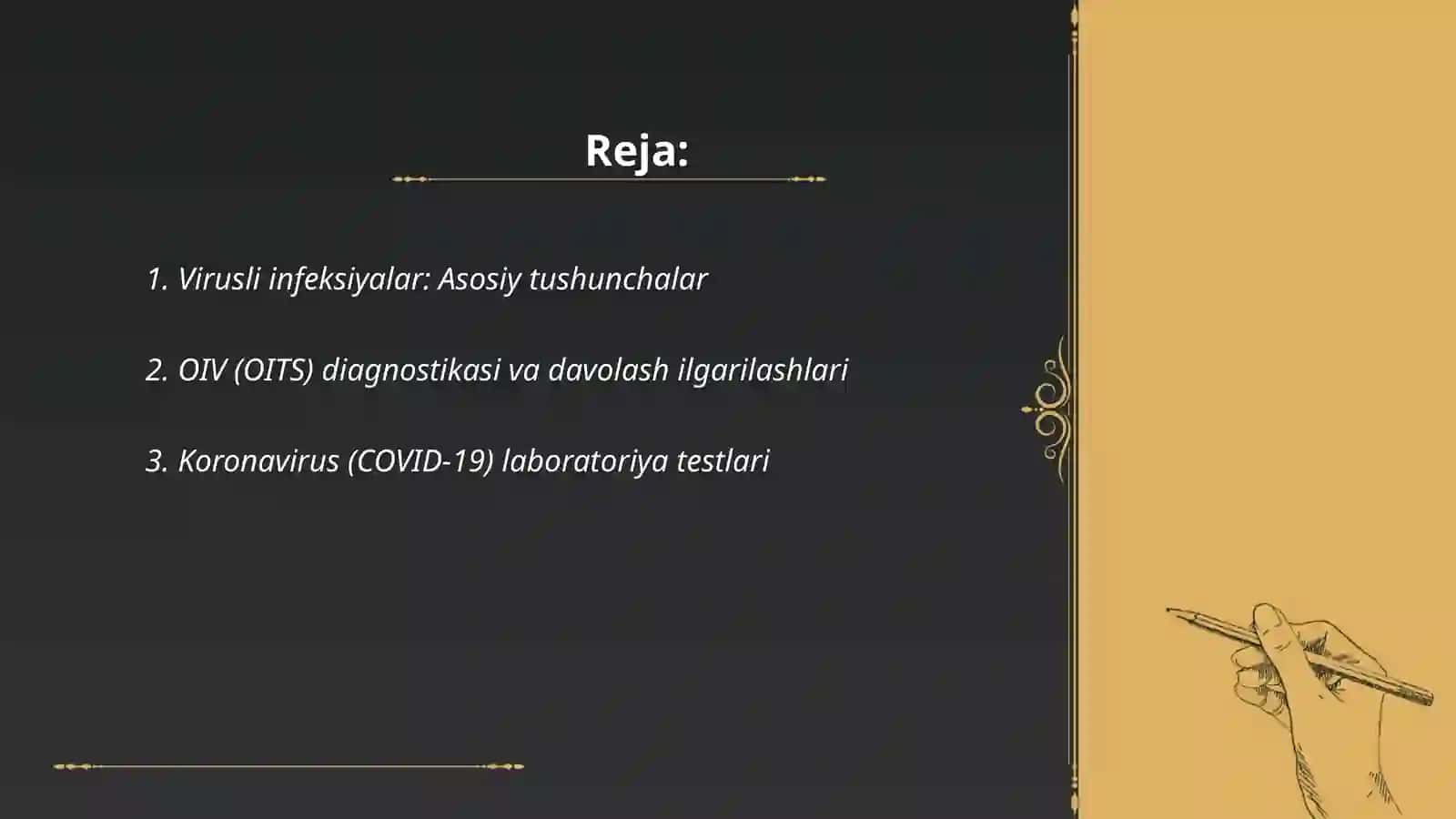 OIV (OITS) diagnostikasi va davolash ilgarilashlari 2