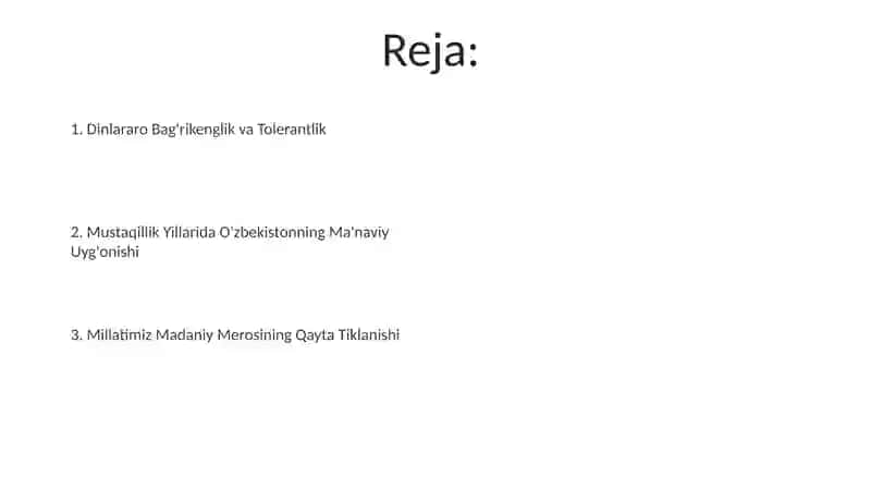 Madaniy Merosning Asrash va Rivojlantirilishi 2