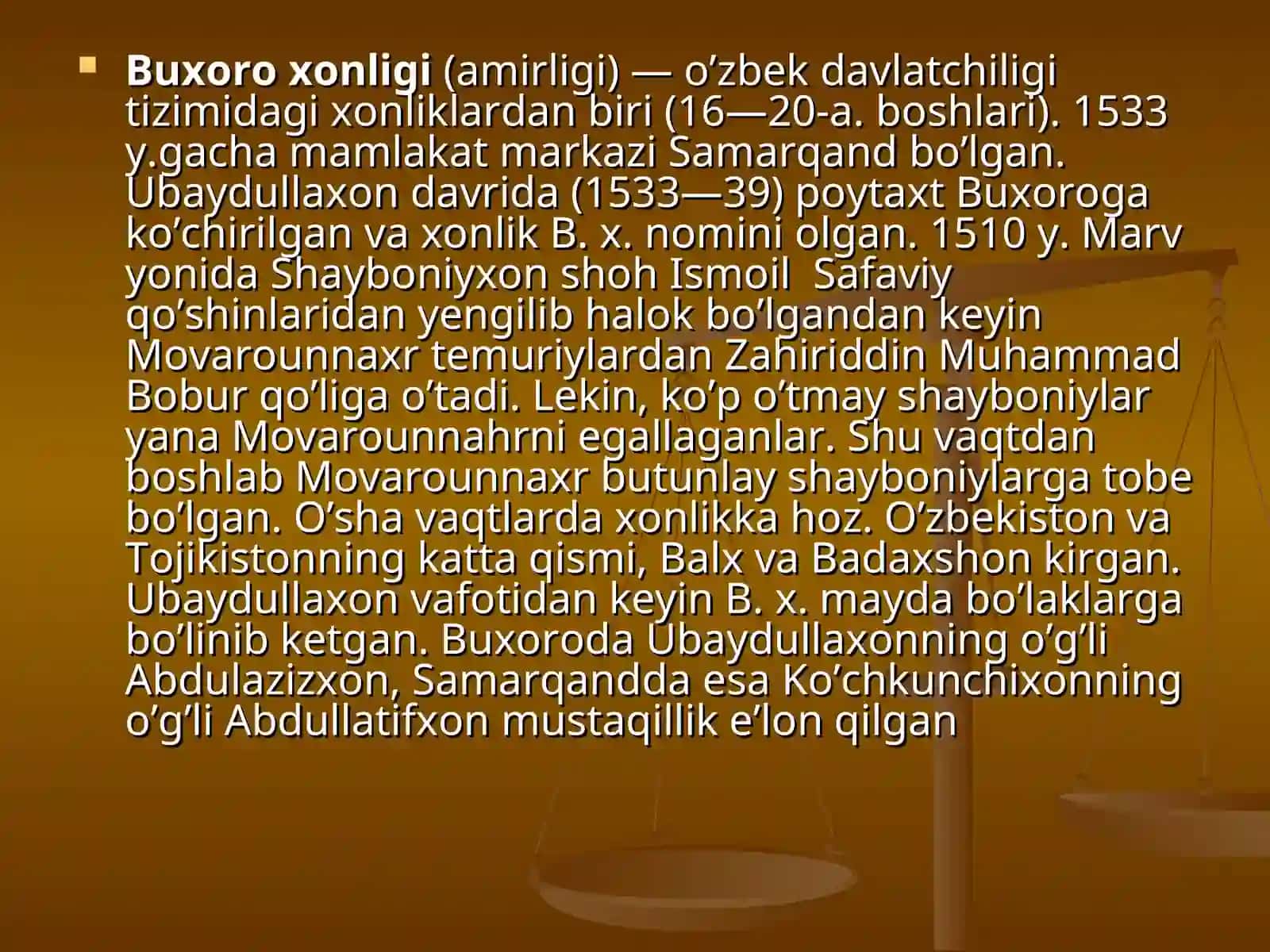 Buxoro, Xiva, Qo’qon xonliklarida ijtimoiy, iqtisodiy, madaniy hayot 2