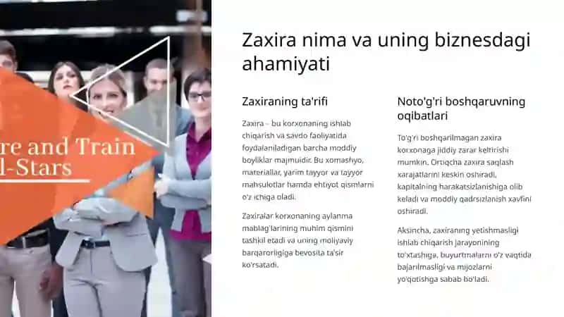 Zaxiralarni boshqarish 2