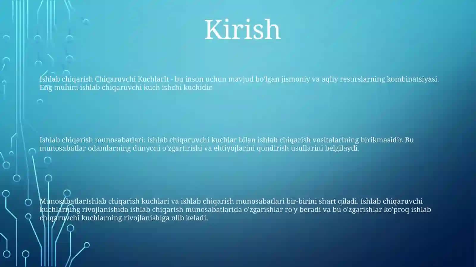 Ishlab Chiqaruvchi Kuchlar Va Ishlab Chiqarish Munosabatlari Ular Ortasidagi Munosabat 2