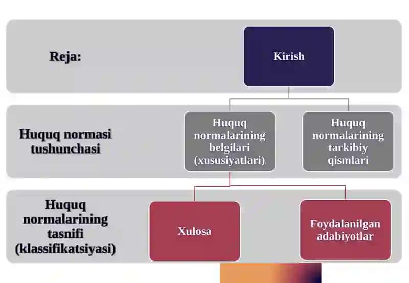 Huquq normalari tushunchasi, belgilari 2