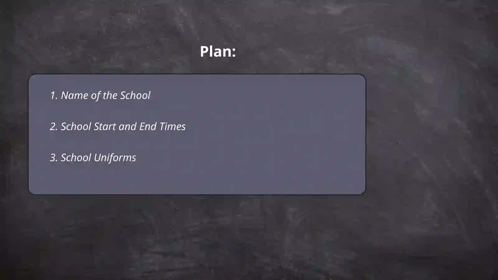 Dream school 2