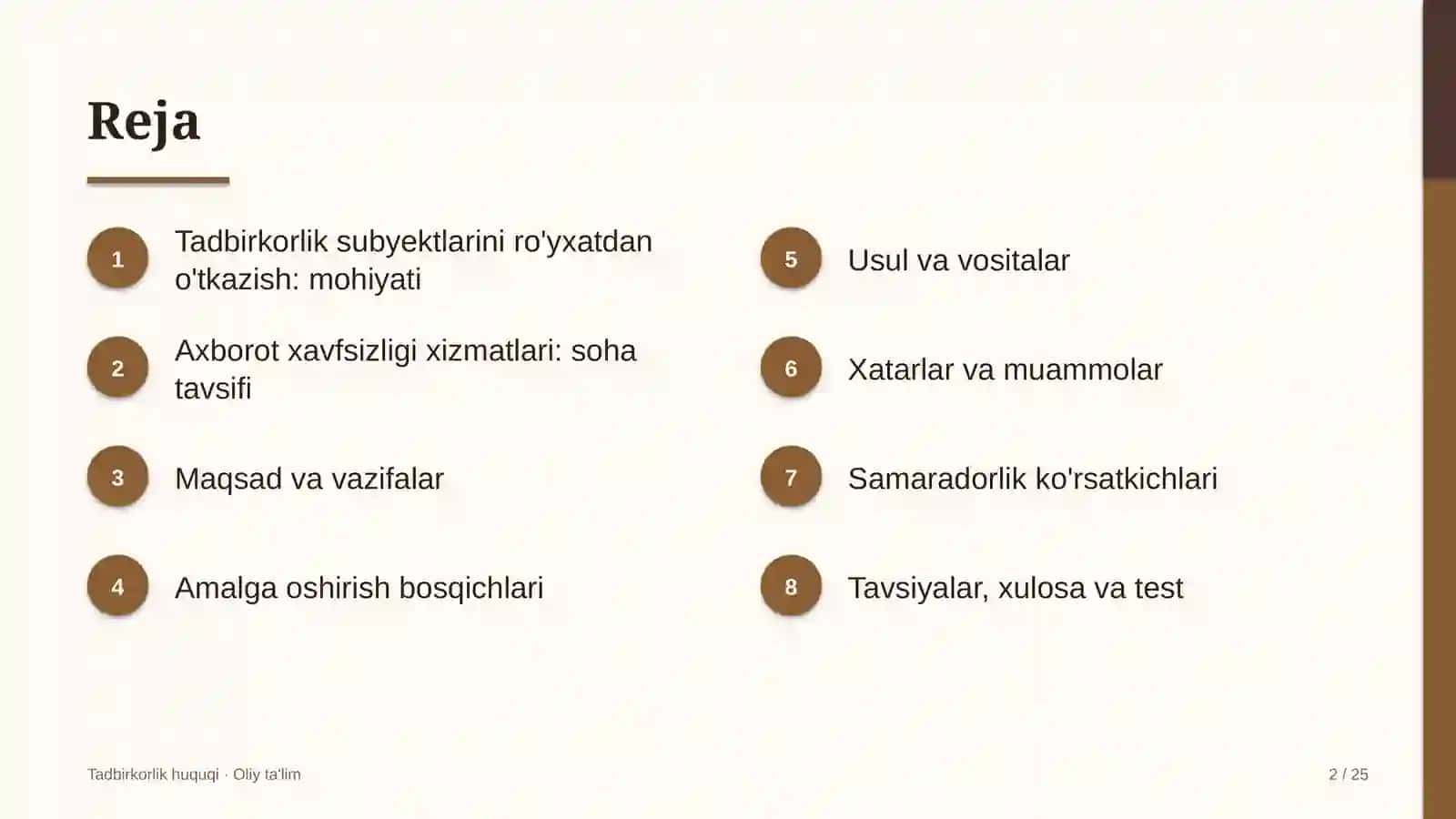 Tadbirkorlik huquqi 2