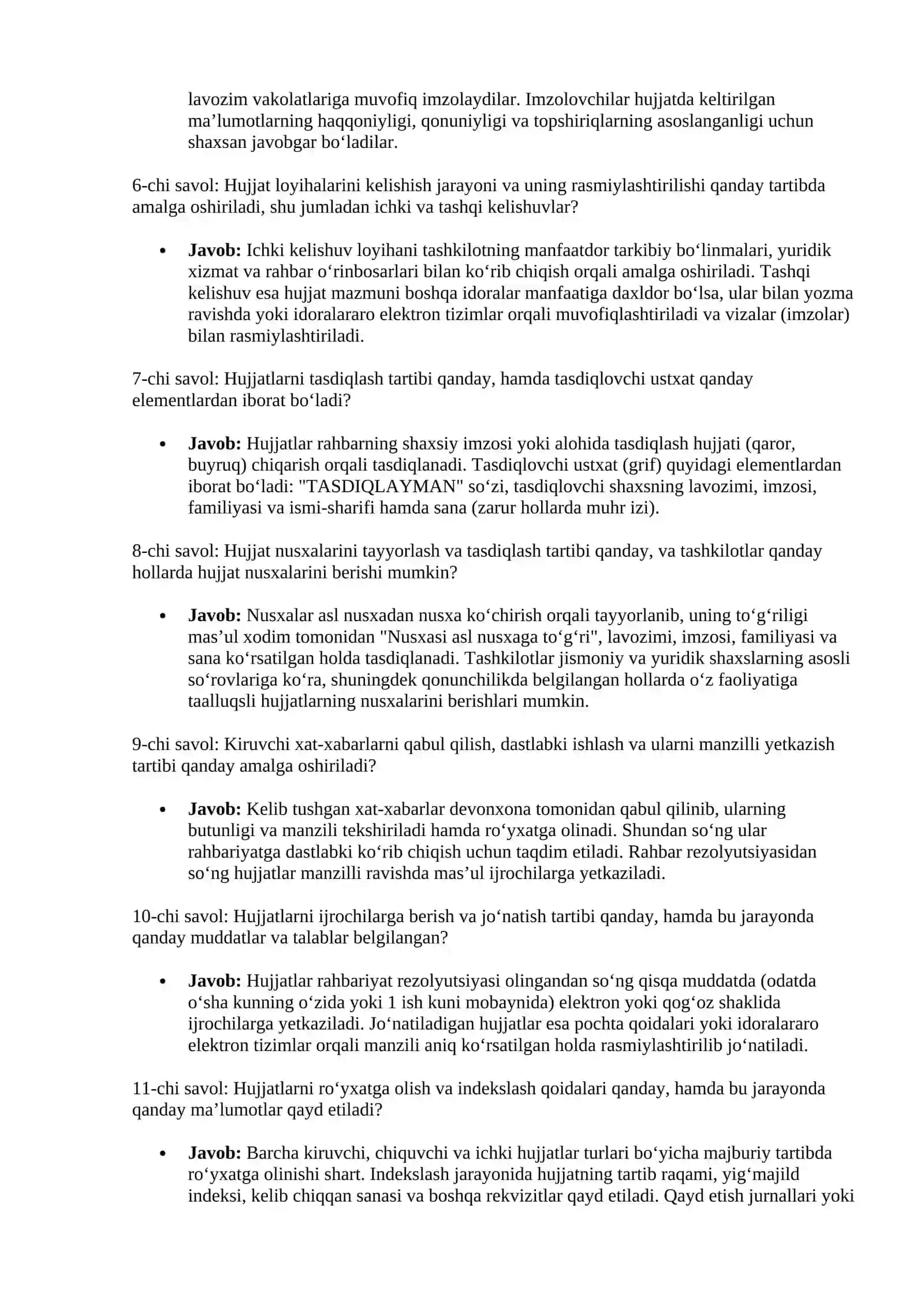 AGROS suhbat savollari javobi bn 2026 yil (Ахборот-таҳлил ва ижро интизоми бўлими) Bosh mutaxassis lavozimi 2