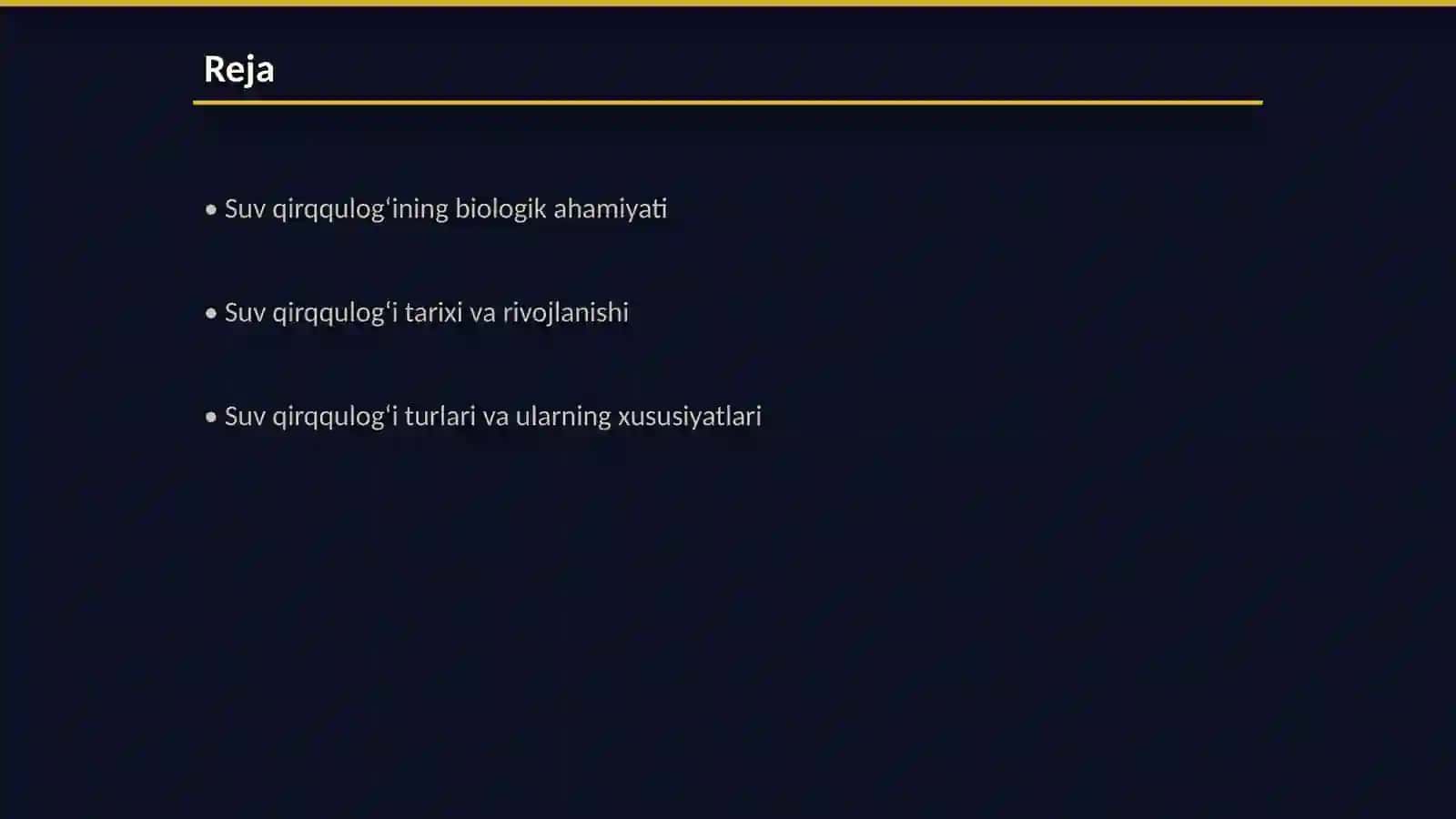 Suv qirqqulogʻi haqida umumiy tushuncha, tarqalishi va taraqqiyoti 2