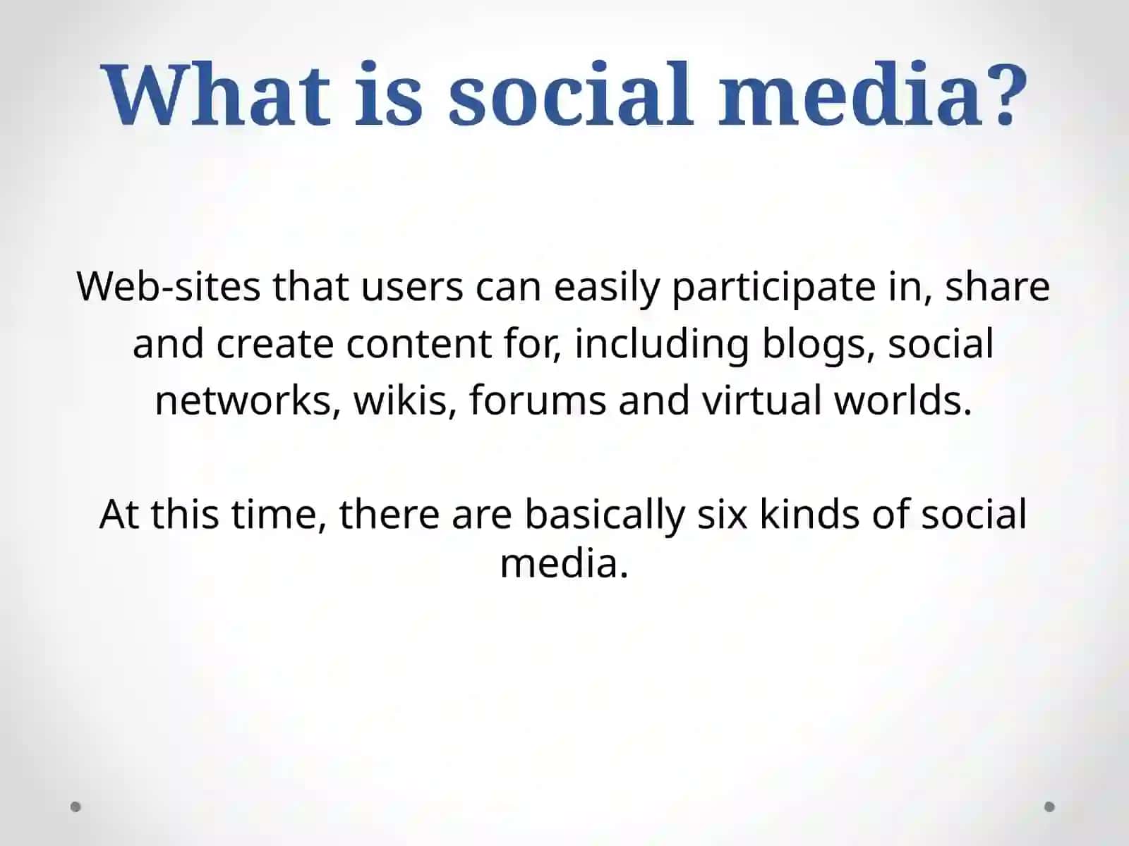 A social media message 2