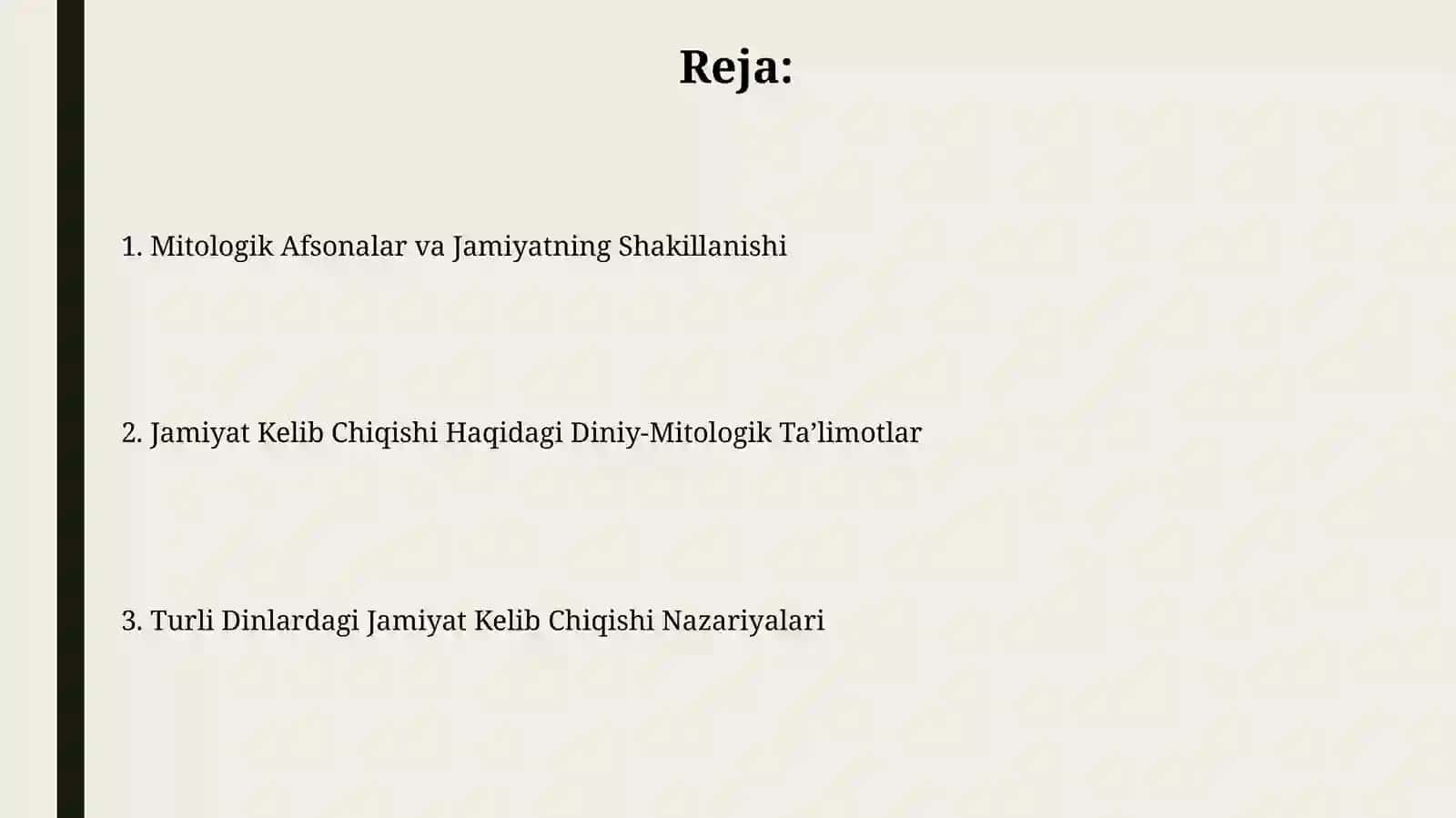 Jamiyatning paydo bo'lishi to'g'risidagi diniy-mifologik ta'limotlar 2