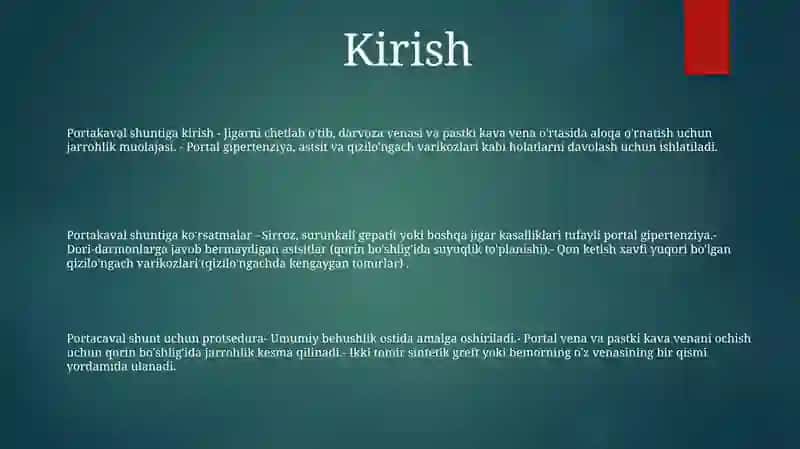 Porta Kaval Shuntlash 2