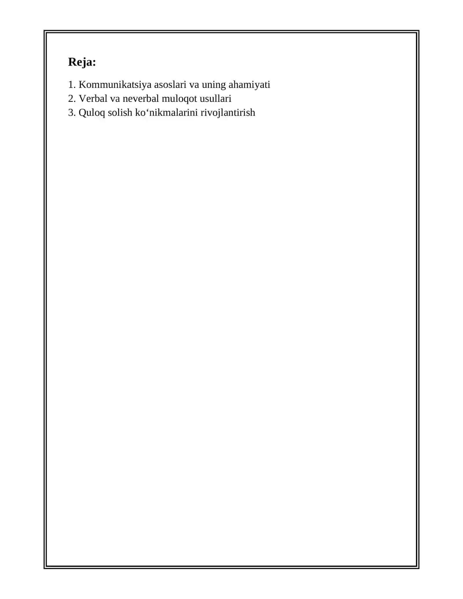 PSIXOLOGIK TRENINGDA KOMMUNIKATSIYA KO‘NIKMALARINI RIVOJLANTIRISH USULLARI 2