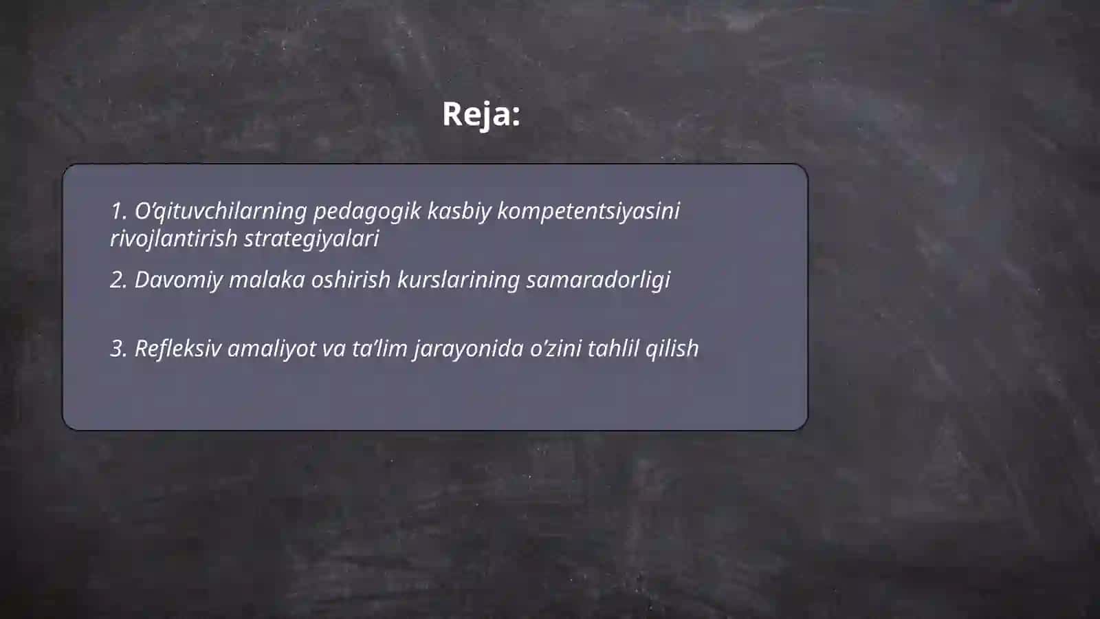 O’qituvchilarning pedagogik kasbiy sifatlarini oshirish 2