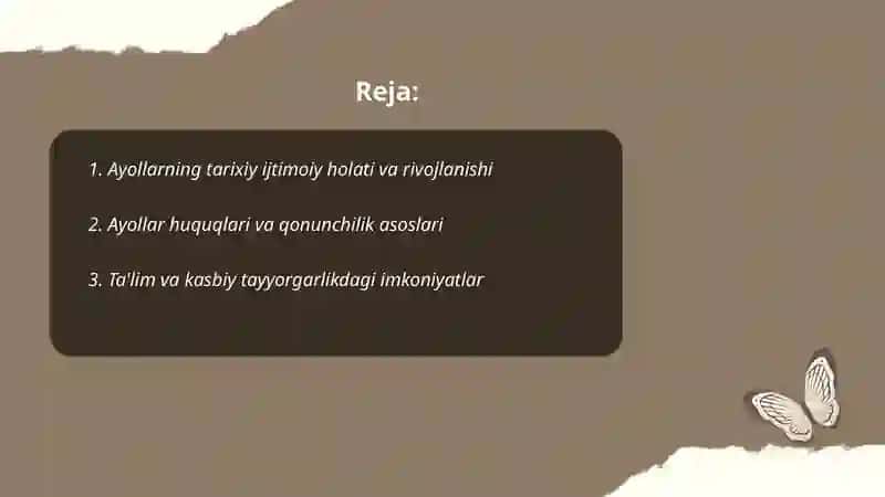 Ayollarning ijtimoiy holati 2