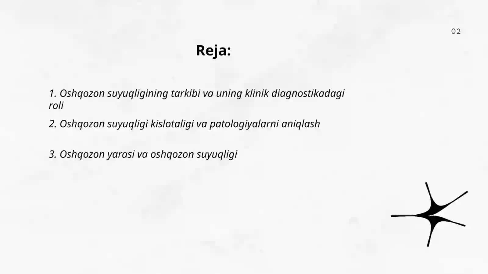 Oshqozon suyuqligi tashxisining klinik ahamiyati 2