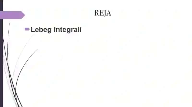 Lebeg integrali 2