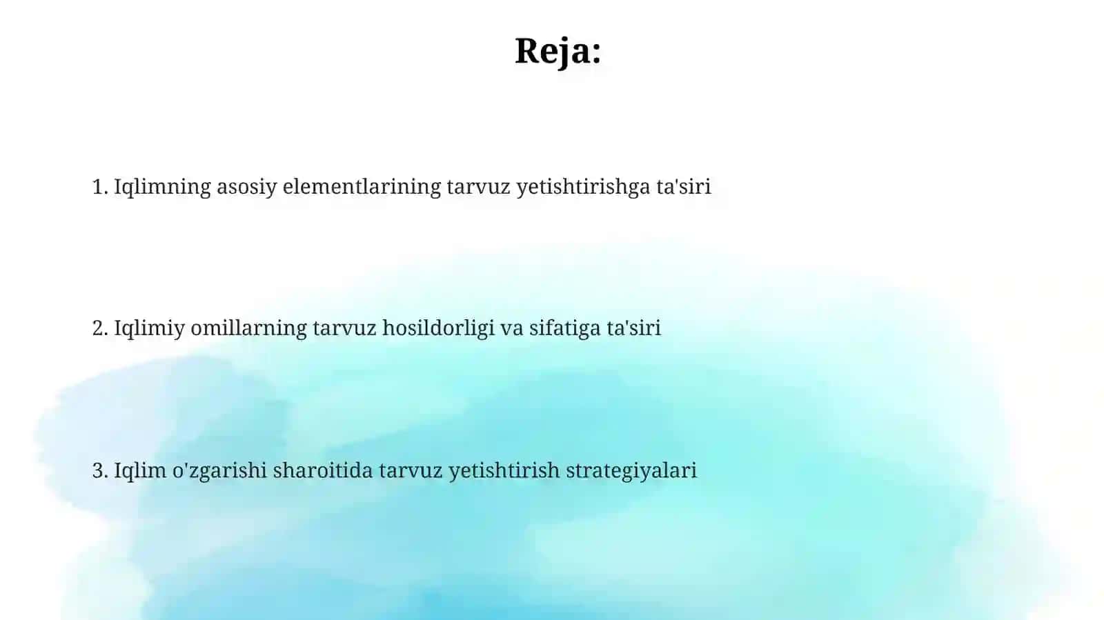 Sabzavotlar biologiyasi 2