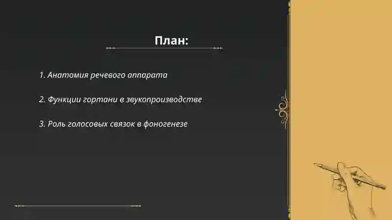 Устройство речевого аппарата и роль органов речи в звукопроизводстве 2
