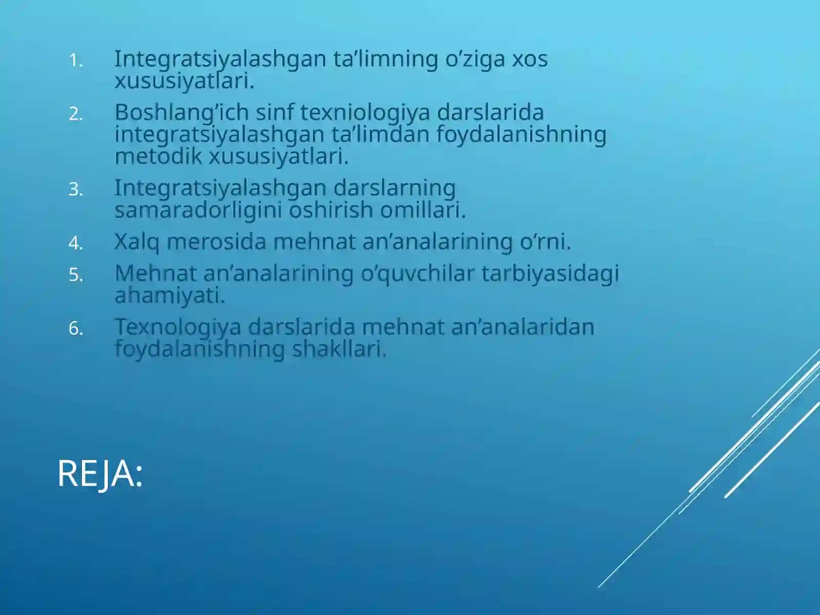 Boshlang’ich  texnologiya  darslarining  integratsiyalashuvi 2