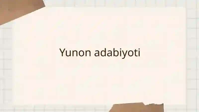 Qadimgi davr adabiyoti (mil.avv. 5-4 asr) 2