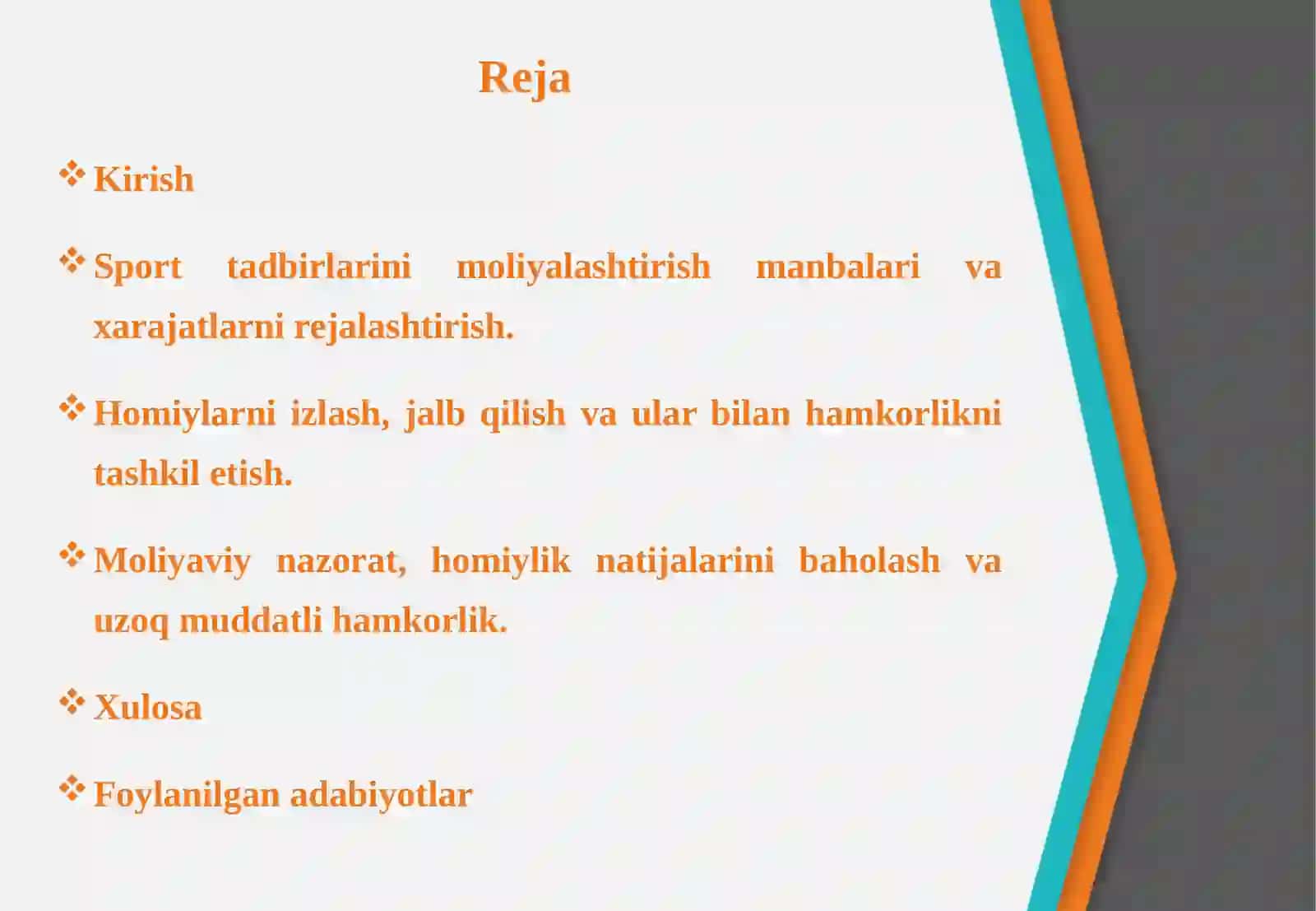 Sport tadbirlarini moliyalashtirish va homiylarni jalb qilish 2