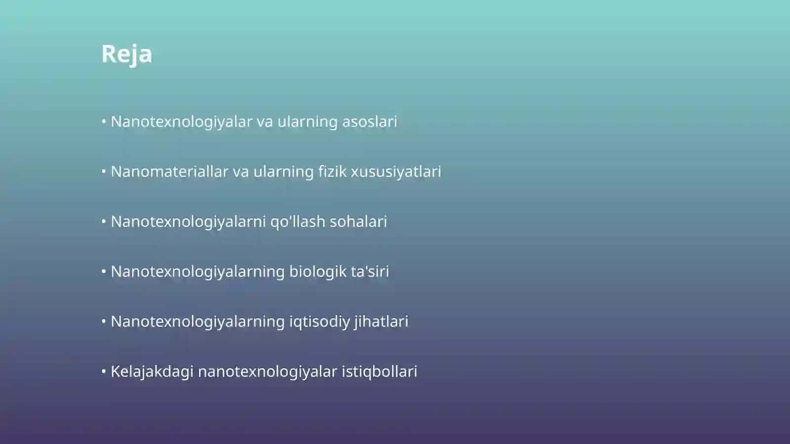 Nanotexnologiyalar fizikasi 2