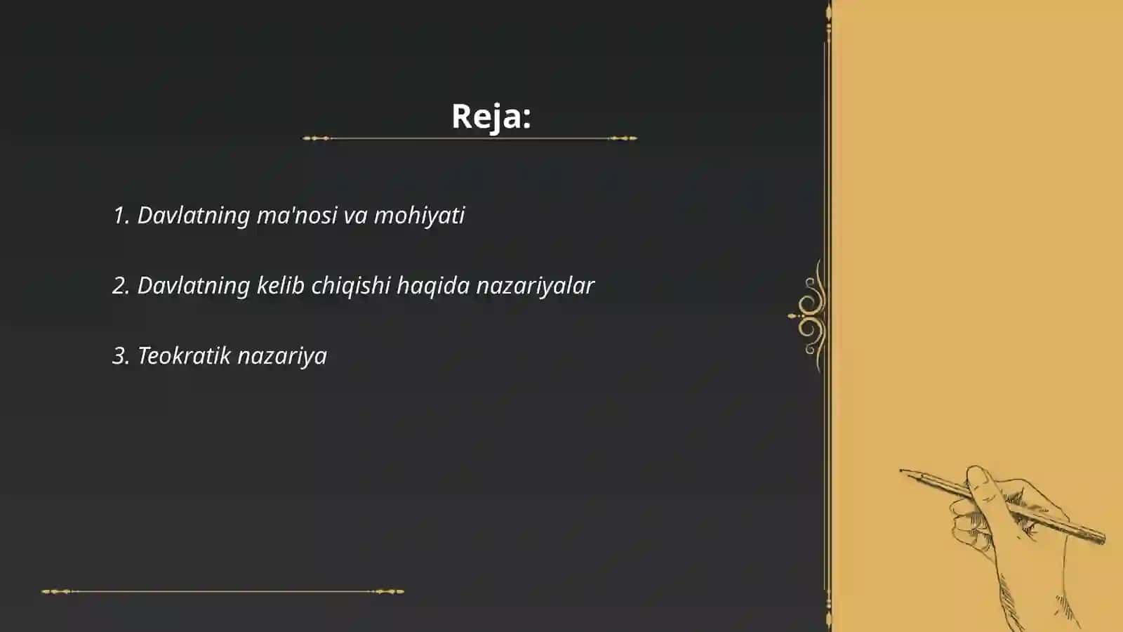 Davlatning paydo bo'lish asoslari va tushunchasi 2
