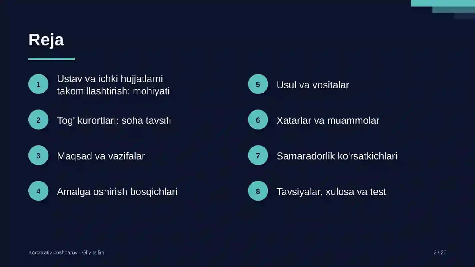 tog' kurortlarida ustav va ichki hujjatlarni takomillashtirish 9682 2