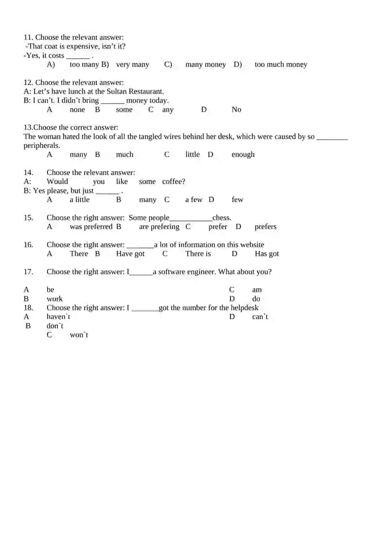 Foreign languages department control work Variant 2 2