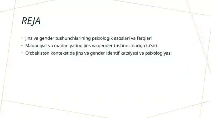 Jins va gender tushunchalarining psixologik tafovutlari 2