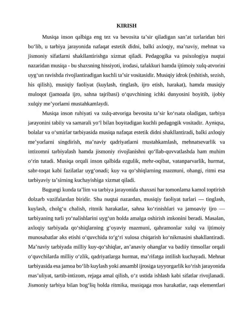 Musiqa vositalari orqali axloqiy, maʼnaviy, mehnat, jismoniy tarbiyalash 2