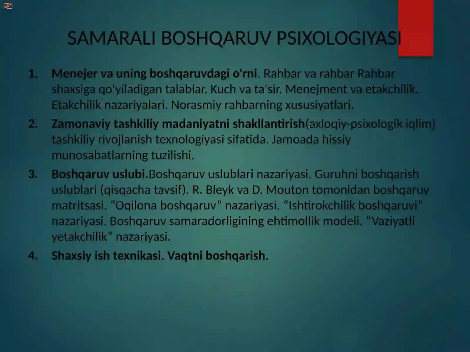 Samarali boshqaruvga tasir qiluvchi shaxs xislatlari 2