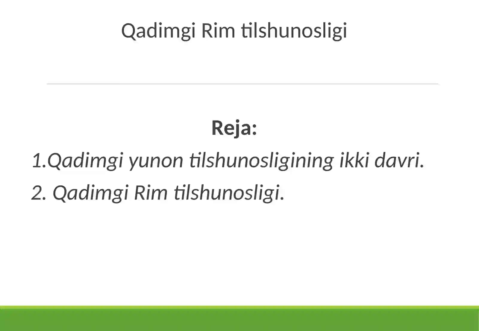 Qadimgi Rim tilshunosligi 2