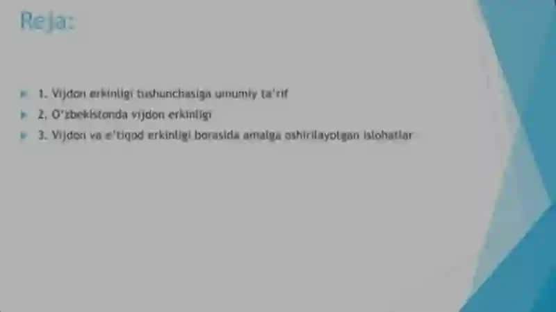 Vijdon va E'tiqod Erkinligi: Asosiy Tushunchalar 2
