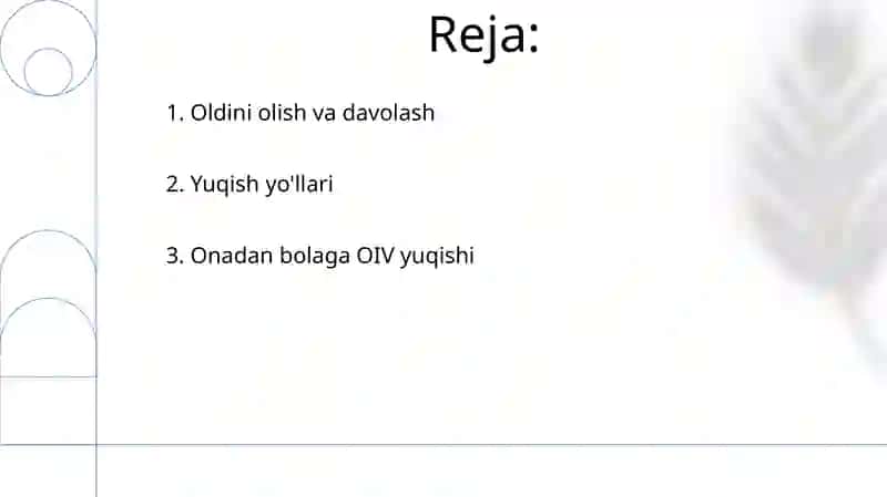 OIV. Onadan xomilaga OIV- infeksiya transmissiyasi 2