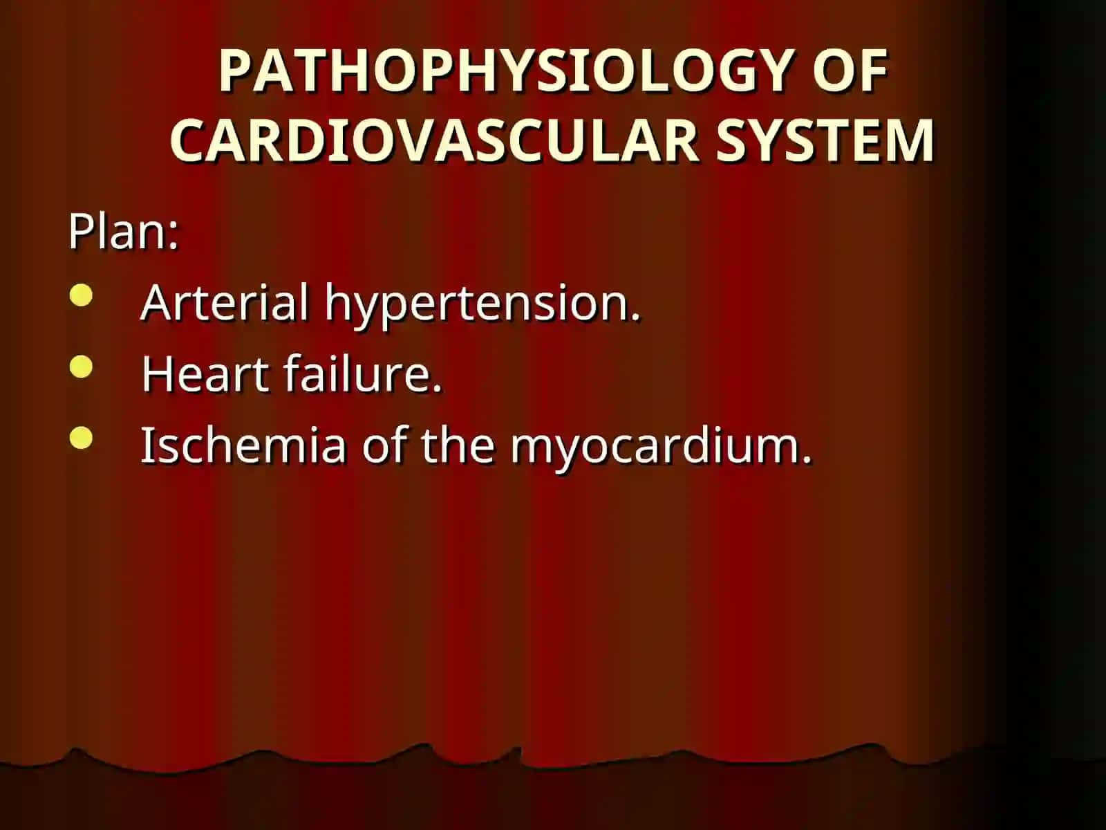 PATHOPHYSIOLOGY OF THE CARDIOVASCULAR SYSTEM 2