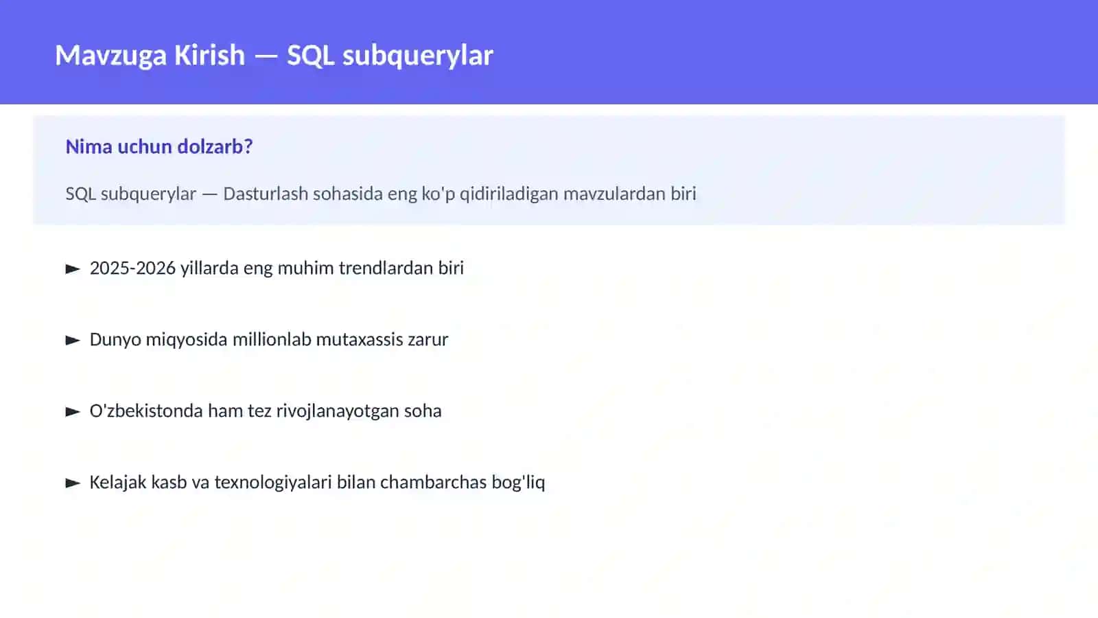 SQL subquerylar 2