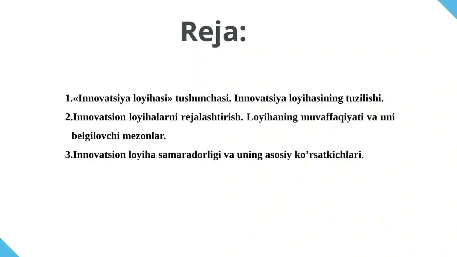 INNAVATSION INFRASTRUKTURANI SHAKLLANTIR 2