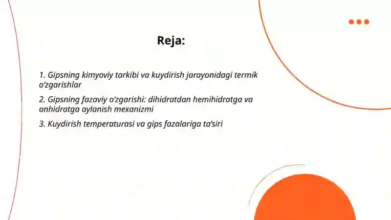 Gips kuydirish. Qurutishning mohiyati 2