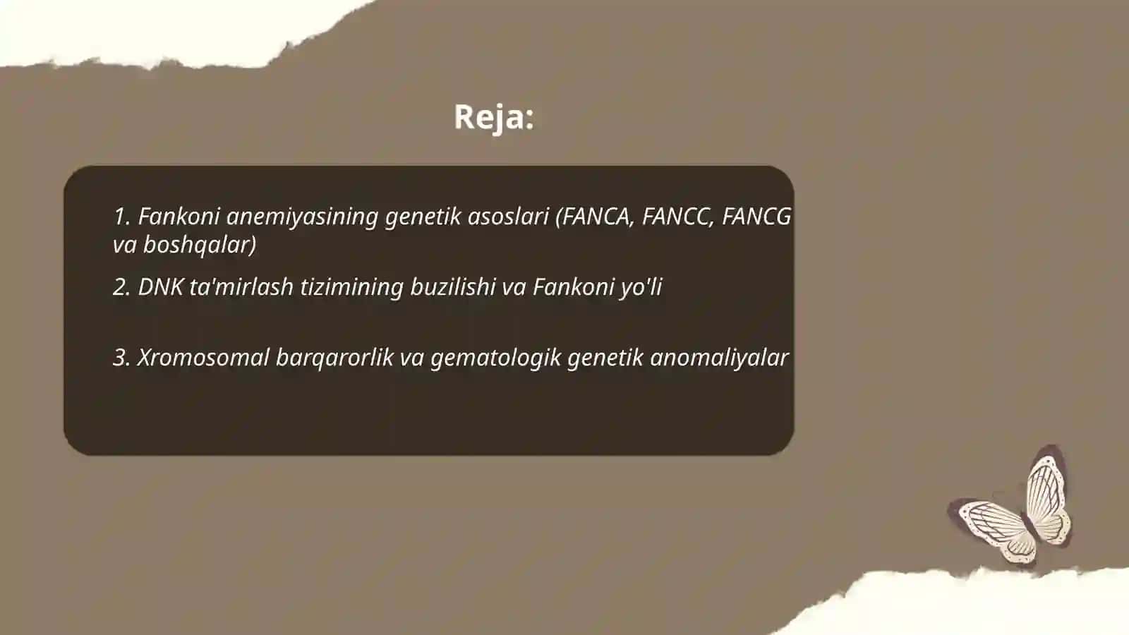 Fankoni anemiyasi etiologiya patogenez klinika davolash prinsiplari 2