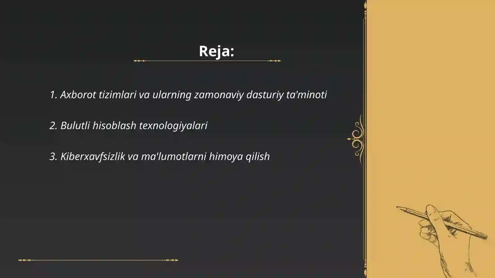 Zamonaviy axborot texnologiyalari 2