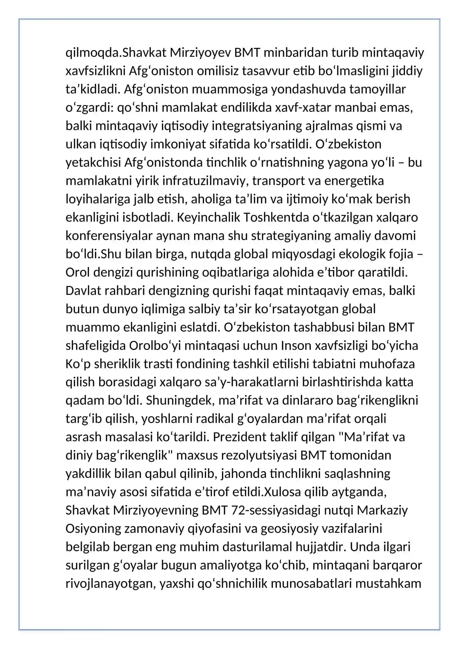 markaziy osiyoda barqarorlikni taminlash 2